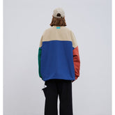 Unisex Jacket Vintage Loose Jacket Double-Sided Stand Collar Coat